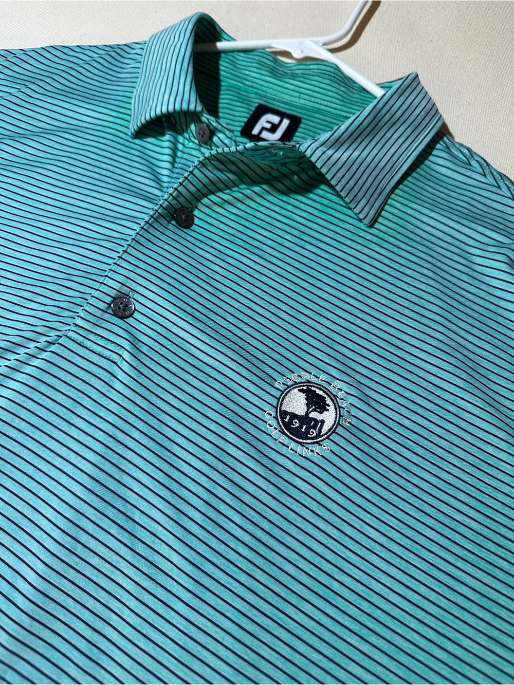 FootJoy Golf Polo Mint Green - Pebble Beach Golf Links